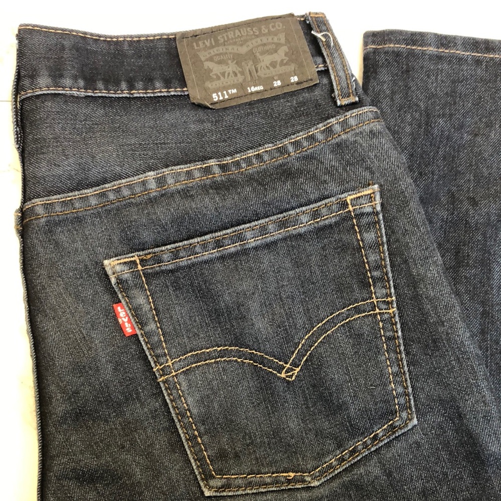 Levi's Men's Slim Fit Jeans - Dark Blue